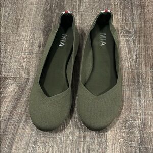 MIA Olive Green Flats